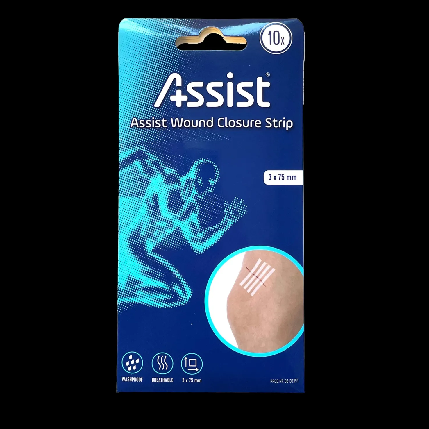 Assist Wound Closure Strips 3 mm*7,5 mm, haavansulkuteippi - Ensiaputarvikkeet - Assist Wound Closure Strips 3 mm*7,5 mm, haavansulkuteippi