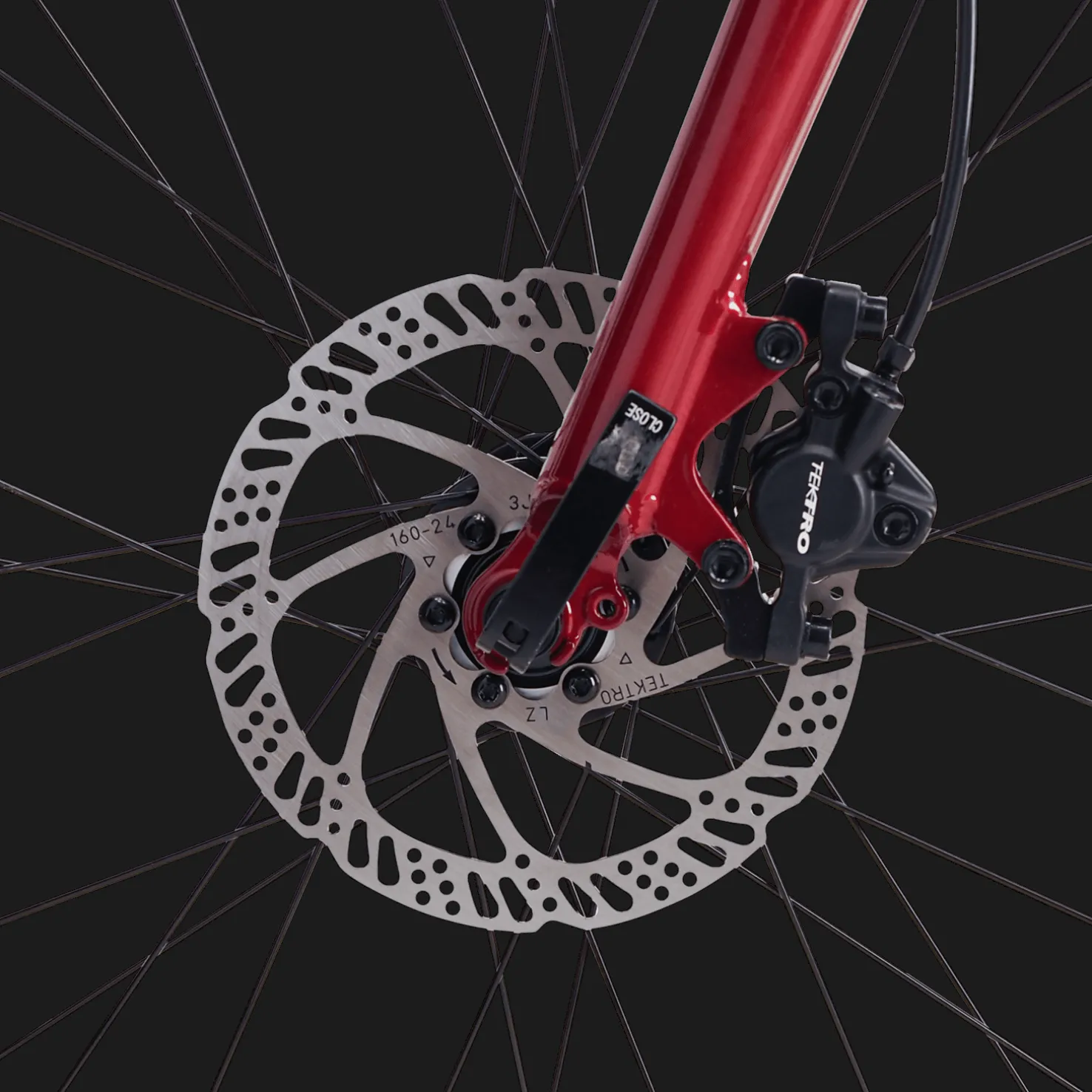 AX+ Scarlet Red 24, hybridipyörä, unisex - Hybridipyörät - AX+ Scarlet Red 24, hybridipyörä, unisex