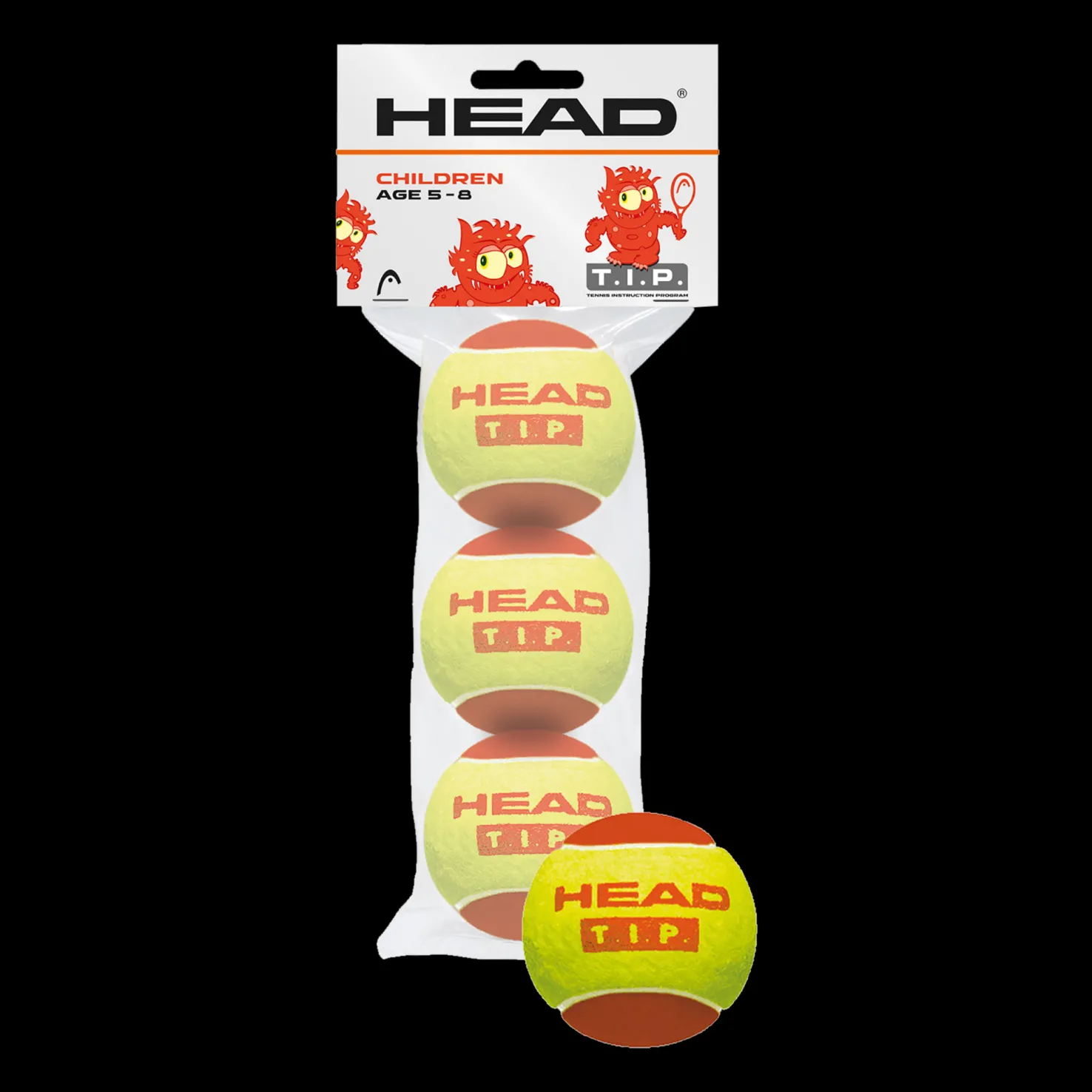 3B Head Tip Red, lasten tennispallot - Tennistarvikkeet - 3B Head Tip Red, lasten tennispallot