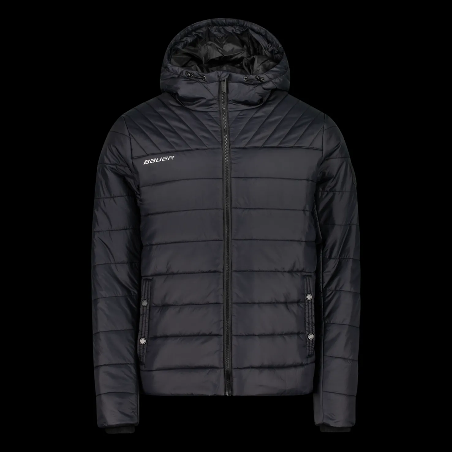 Bauer Supreme Hooded Puffer Jkt -Yth 23/24 - T-Paidat Ja Shortsit Jääkiekkoon - Bauer Supreme Hooded Puffer Jkt -Yth 23/24