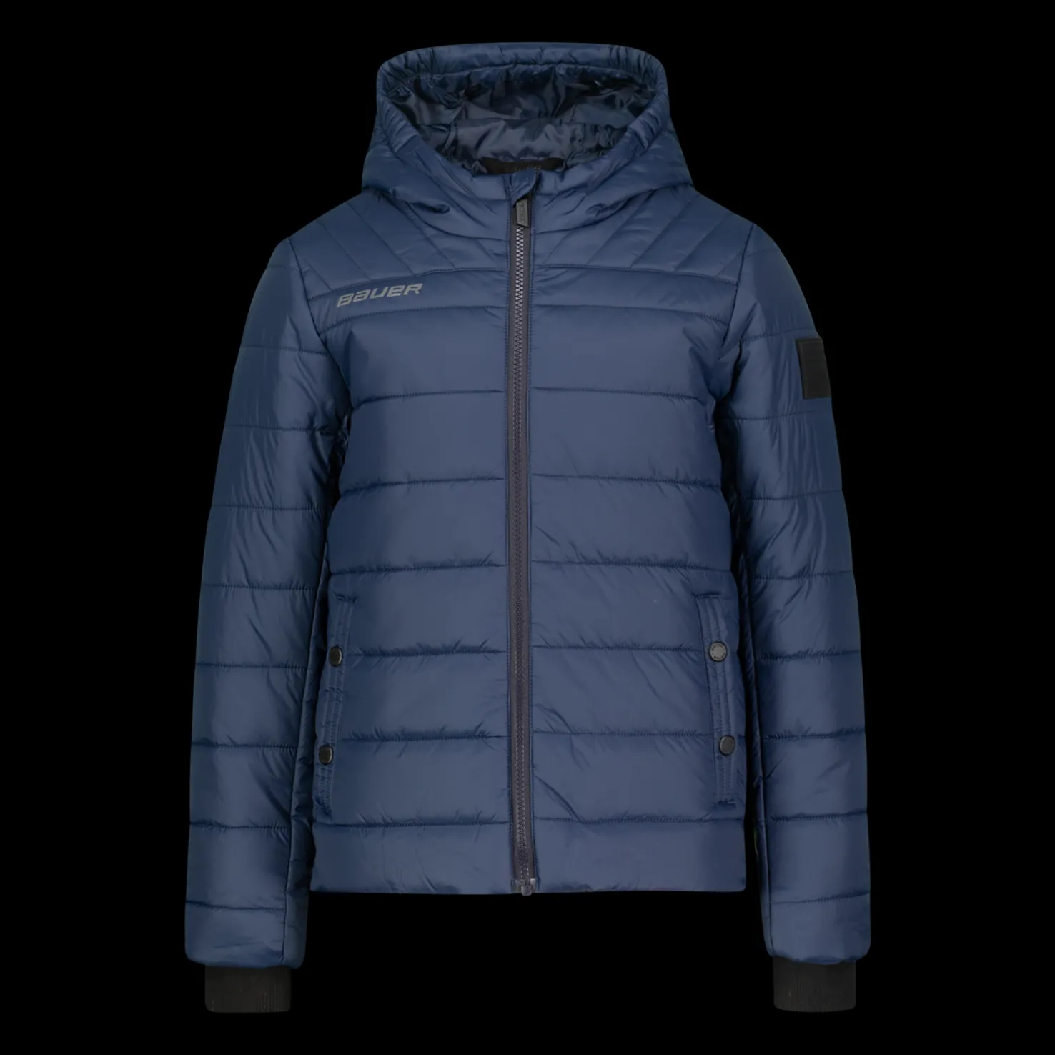 Bauer Supreme Hooded Puffer Jkt -Yth 23/24 - T-Paidat Ja Shortsit Jääkiekkoon - Bauer Supreme Hooded Puffer Jkt -Yth 23/24