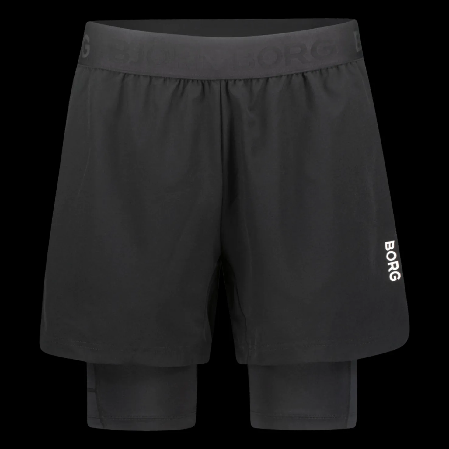 Borg 2 In 1 Shorts, miesten treenishortsit - Urheilushortsit - Borg 2 In 1 Shorts, miesten treenishortsit