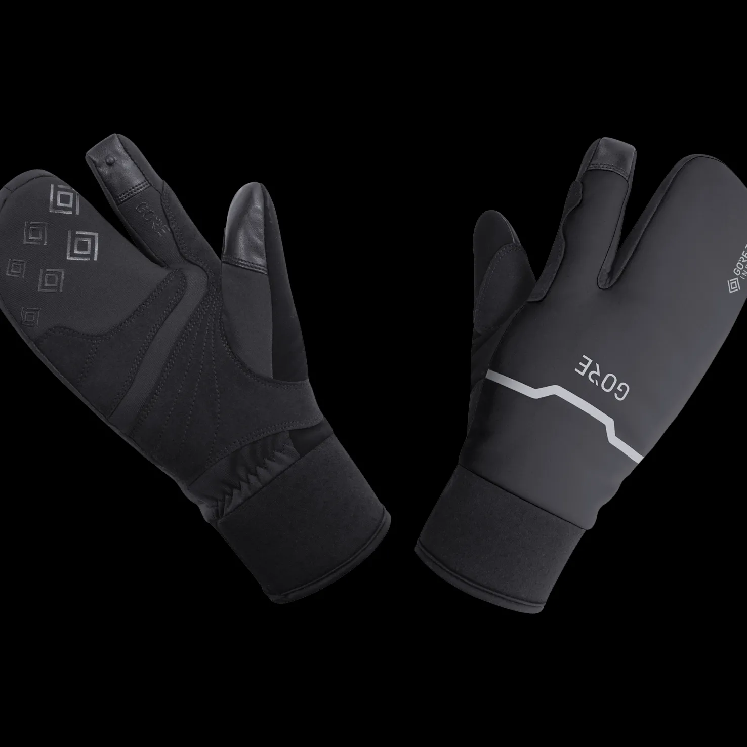 C5 Gore-Tex Infinium Thermo Split Gloves, unisex pyöräilyhanskat - Pyöräilyhanskat - C5 Gore-Tex Infinium Thermo Split Gloves, unisex pyöräilyhanskat