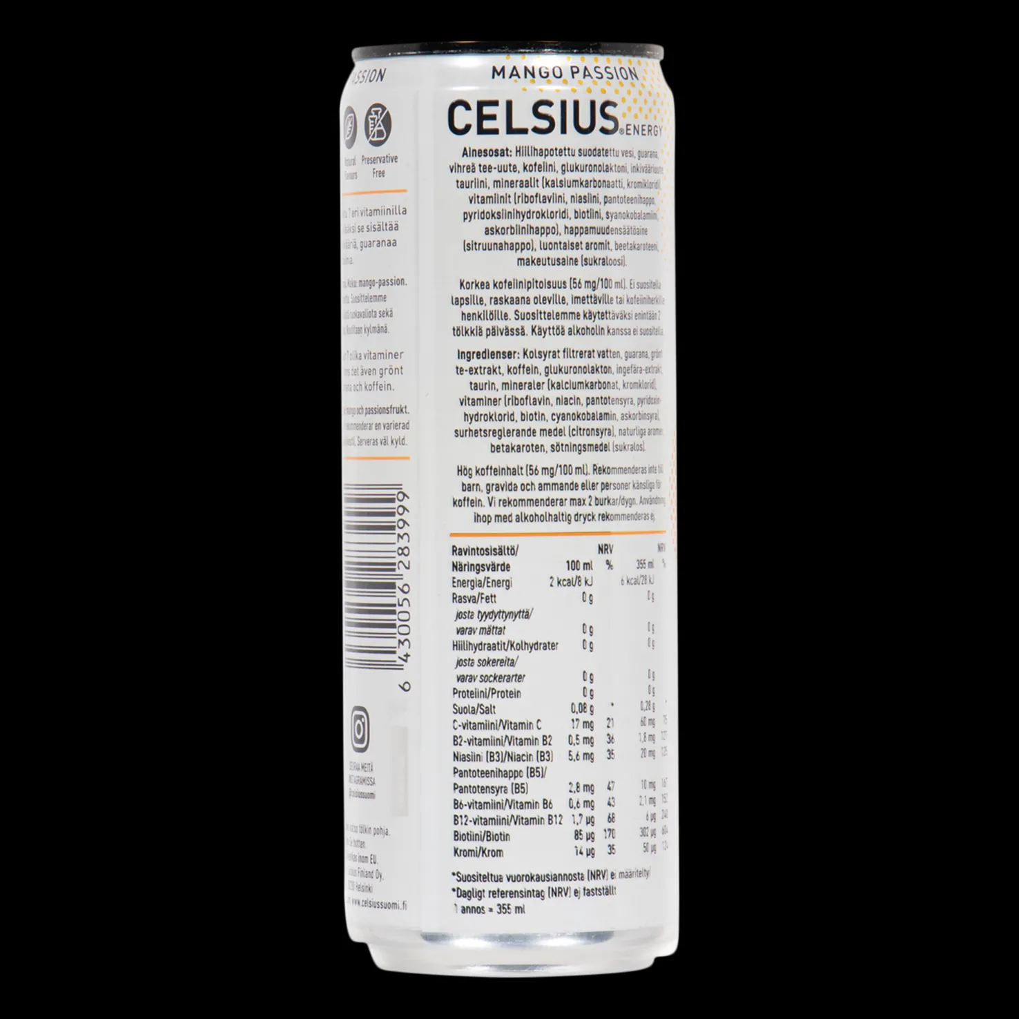 Celsius Mango Passion, energiajuoma - Energiajuomat - Celsius Mango Passion, energiajuoma
