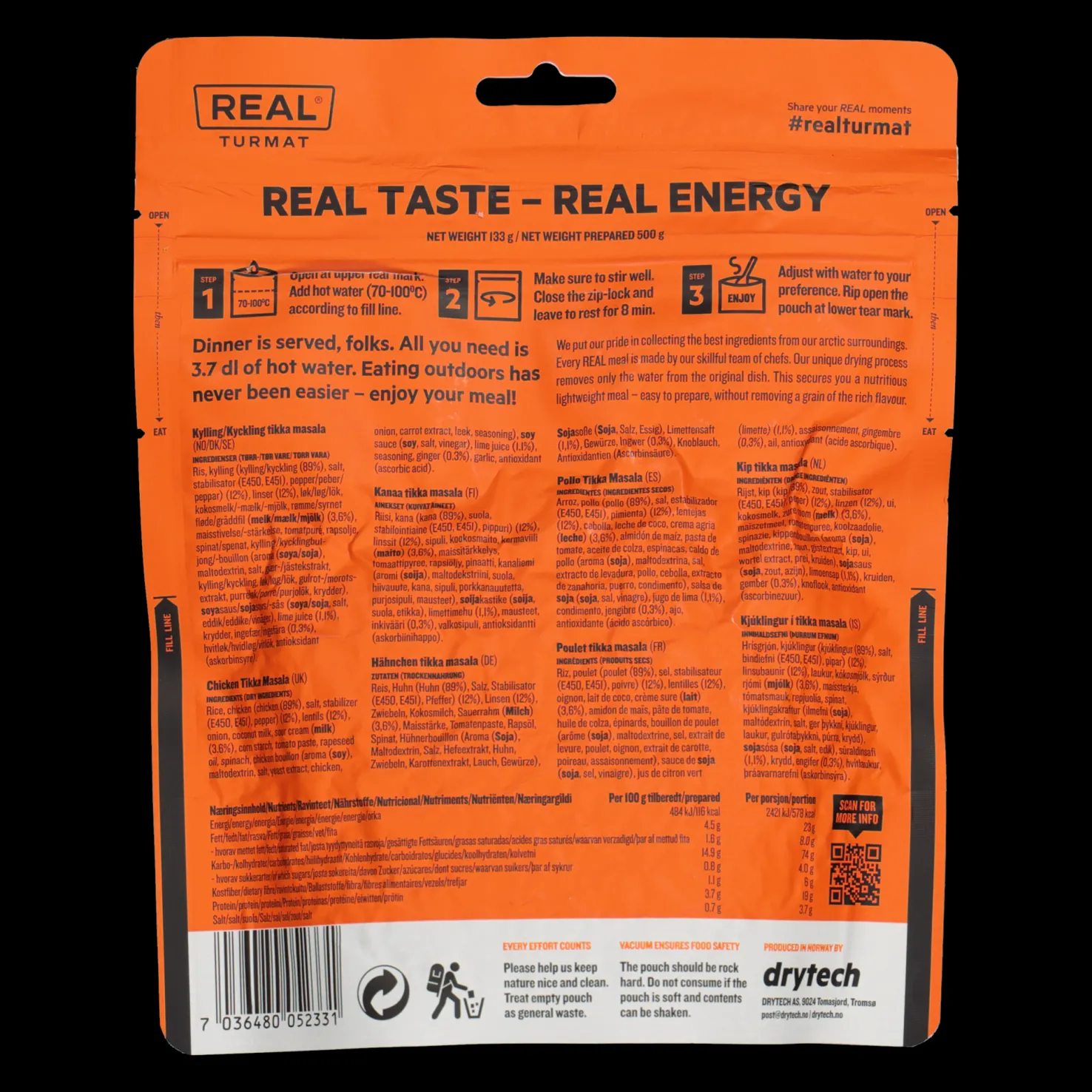 Chicken Tikka Masala, retkimuona - Retkiruoat Ja -Muonat - Chicken Tikka Masala, retkimuona