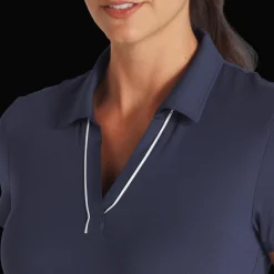 Cloudspun Piped Short-Sleeve Polo, naisten pikeepaita, golfiin - Golfpaidat Ja -Pikeet - Cloudspun Piped Short-Sleeve Polo, naisten pikeepaita, golfiin