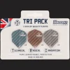 Dart Flights Carbon Tri Pack 9 kpl, dartstikkasiivekkeet - Tikanheitto - Dart Flights Carbon Tri Pack 9 kpl, dartstikkasiivekkeet