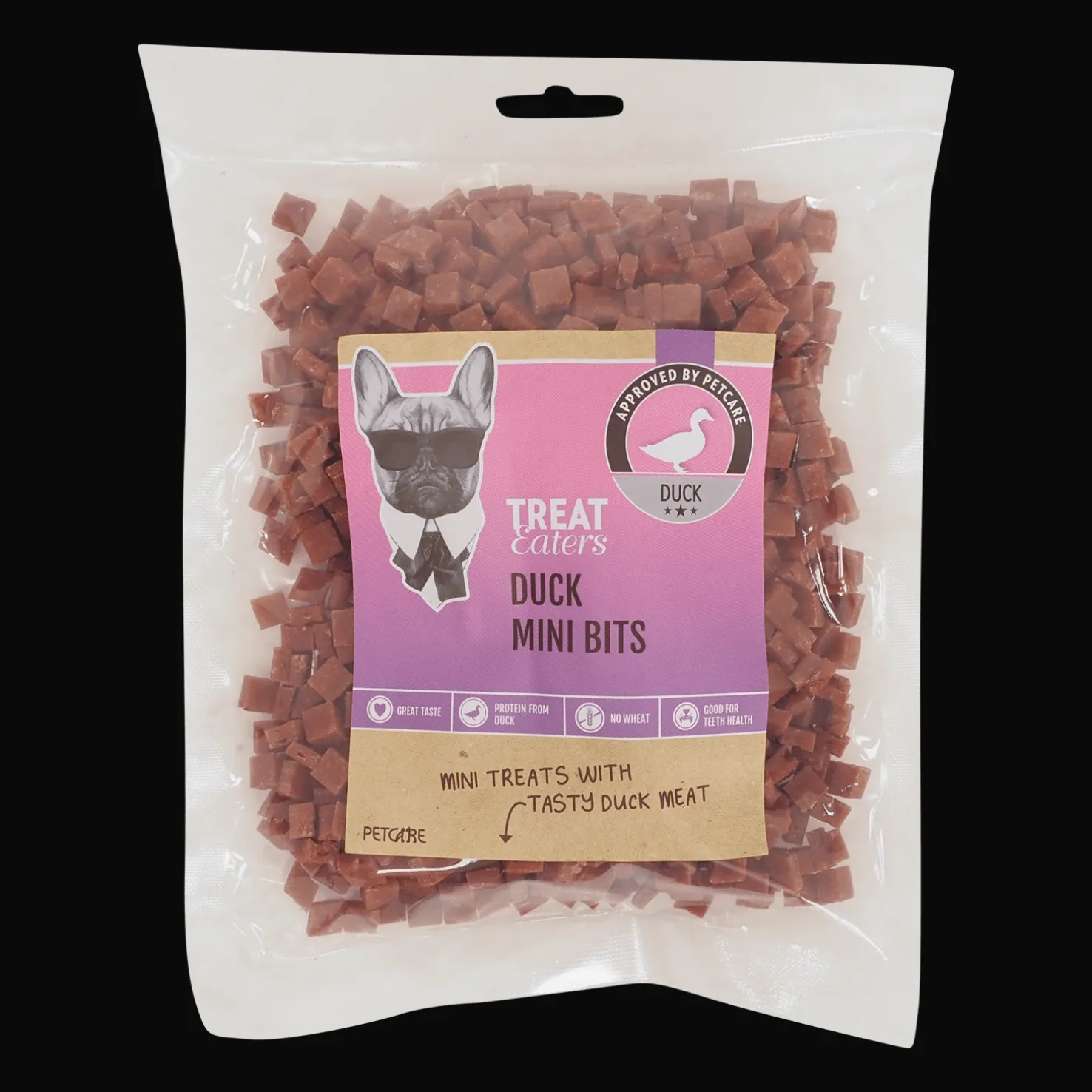 Duck Mini Bits 350g, koiran makupalat - Koirankupit Ja Koiranruoka - Duck Mini Bits 350g, koiran makupalat