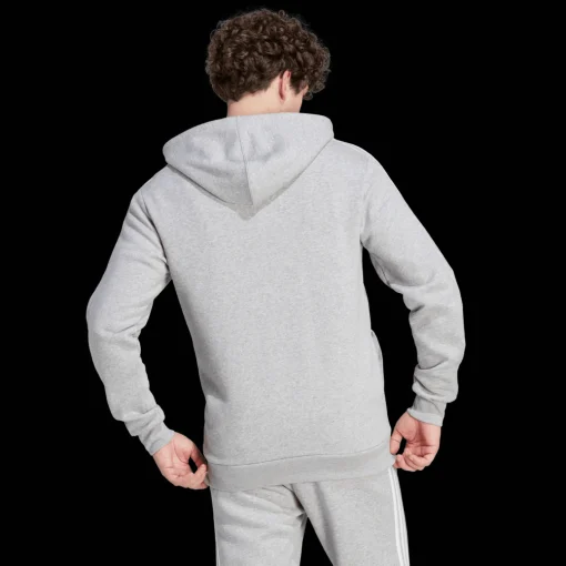 Essential Fleece 3-Stripes Full Zip, miesten huppari - Hupparit - Essential Fleece 3-Stripes Full Zip, miesten huppari