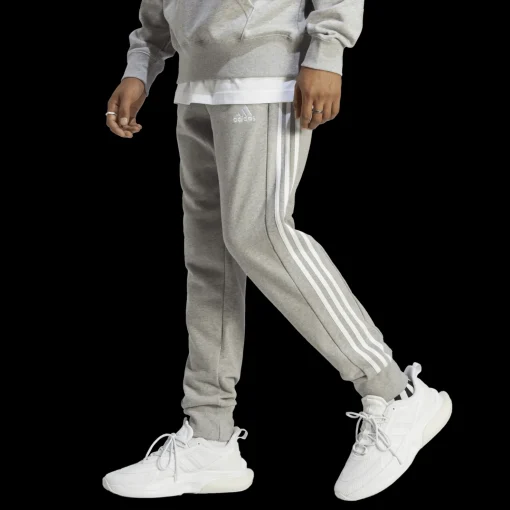 Essentials French Terry 3-Stripes Pant, collegehousut miehille - Vapaa-Ajan Housut - Essentials French Terry 3-Stripes Pant, collegehousut miehille