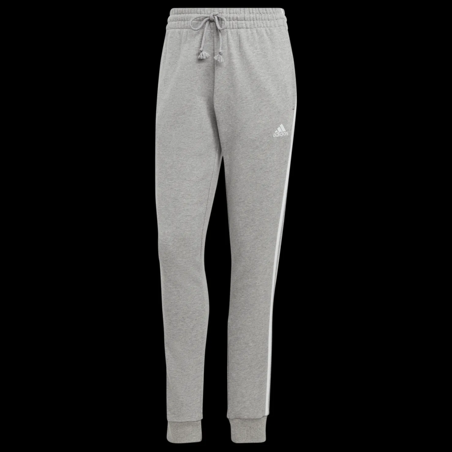 Essentials 3-Stripes French Terry Cuffed Pant, naisten collegehousut - Vapaa-Ajan Housut - Essentials 3-Stripes French Terry Cuffed Pant, naisten collegehousut