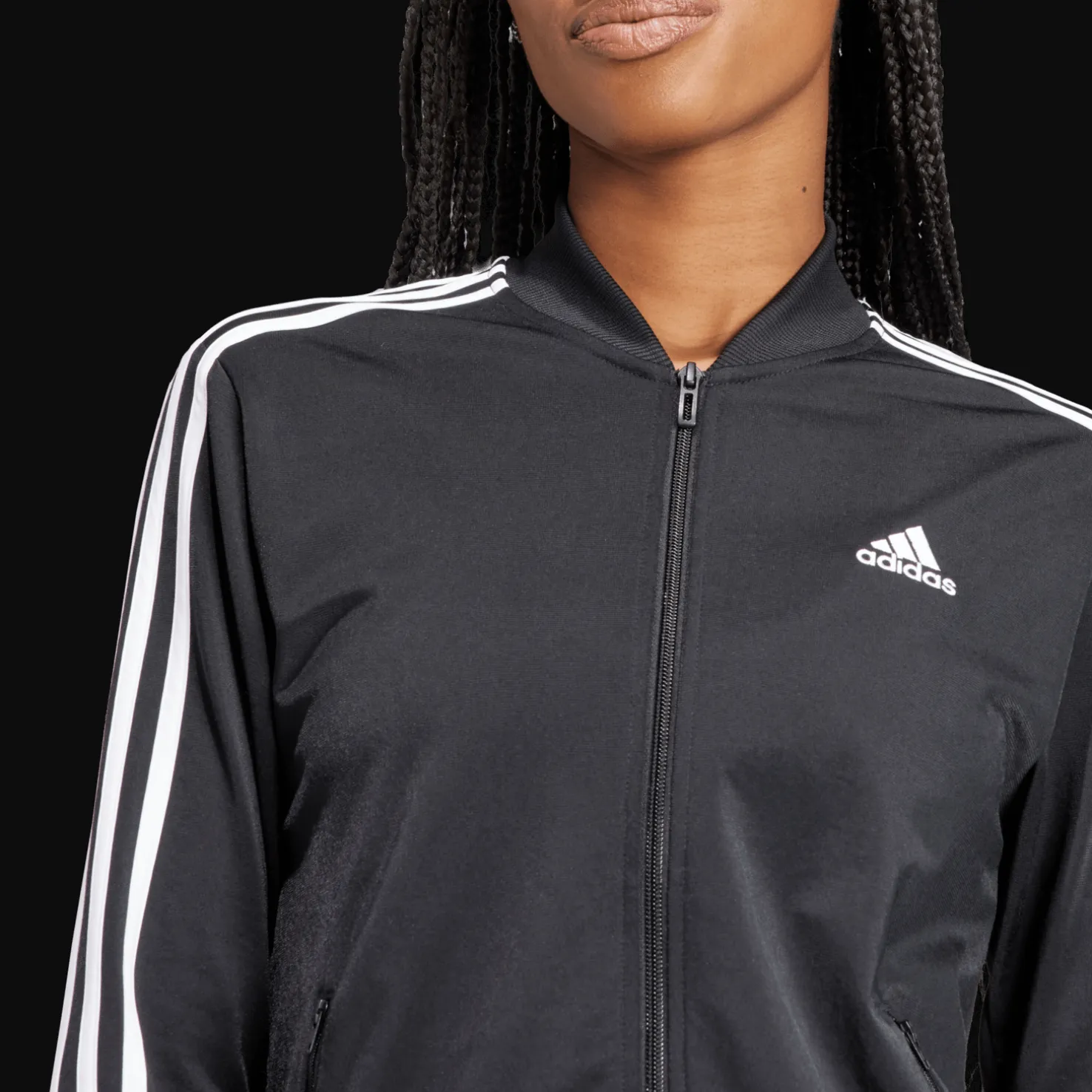 Essentials 3-Stripes Tracksuit, naisten - Verryttelyasut - Essentials 3-Stripes Tracksuit, naisten