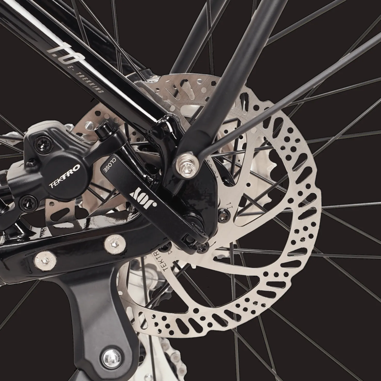 E-Trekking 1.0 Wave JET BLACK 24, naisten hybridisähköpyörä - Sähköpyörät - E-Trekking 1.0 Wave JET BLACK 24, naisten hybridisähköpyörä