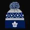 Faceoff Cuff Knit Beanie with pom Maple Leafs - 24/25, fanipipo, lasten - NHL-Tuotteet - Faceoff Cuff Knit Beanie with pom Maple Leafs - 24/25, fanipipo, lasten