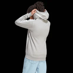 French Terry 3-Stripes Full-Zip Hoodie, miesten huppari - Hupparit - French Terry 3-Stripes Full-Zip Hoodie, miesten huppari