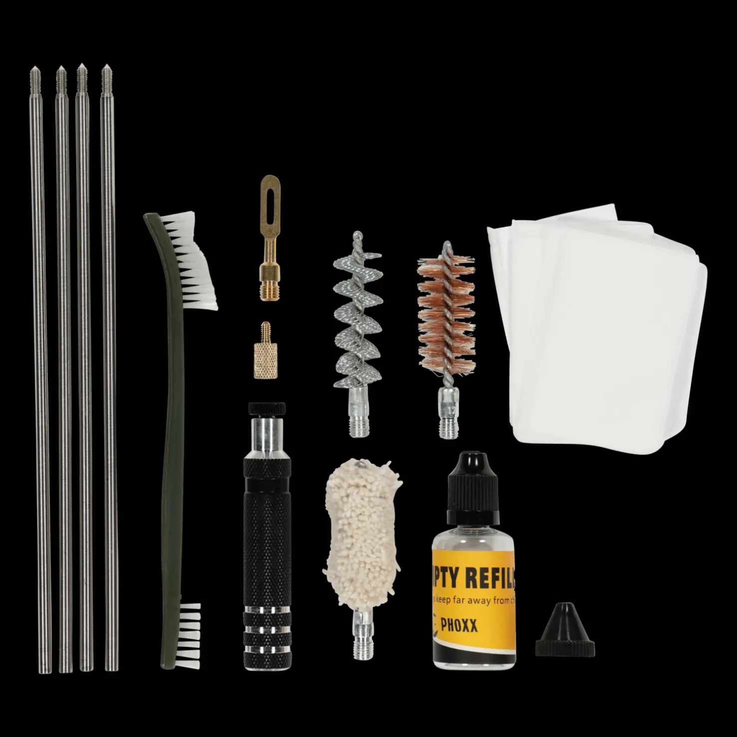 12G shotgun cleaning kit, haulikon puhdistussarja - Asehuolto - 12G shotgun cleaning kit, haulikon puhdistussarja