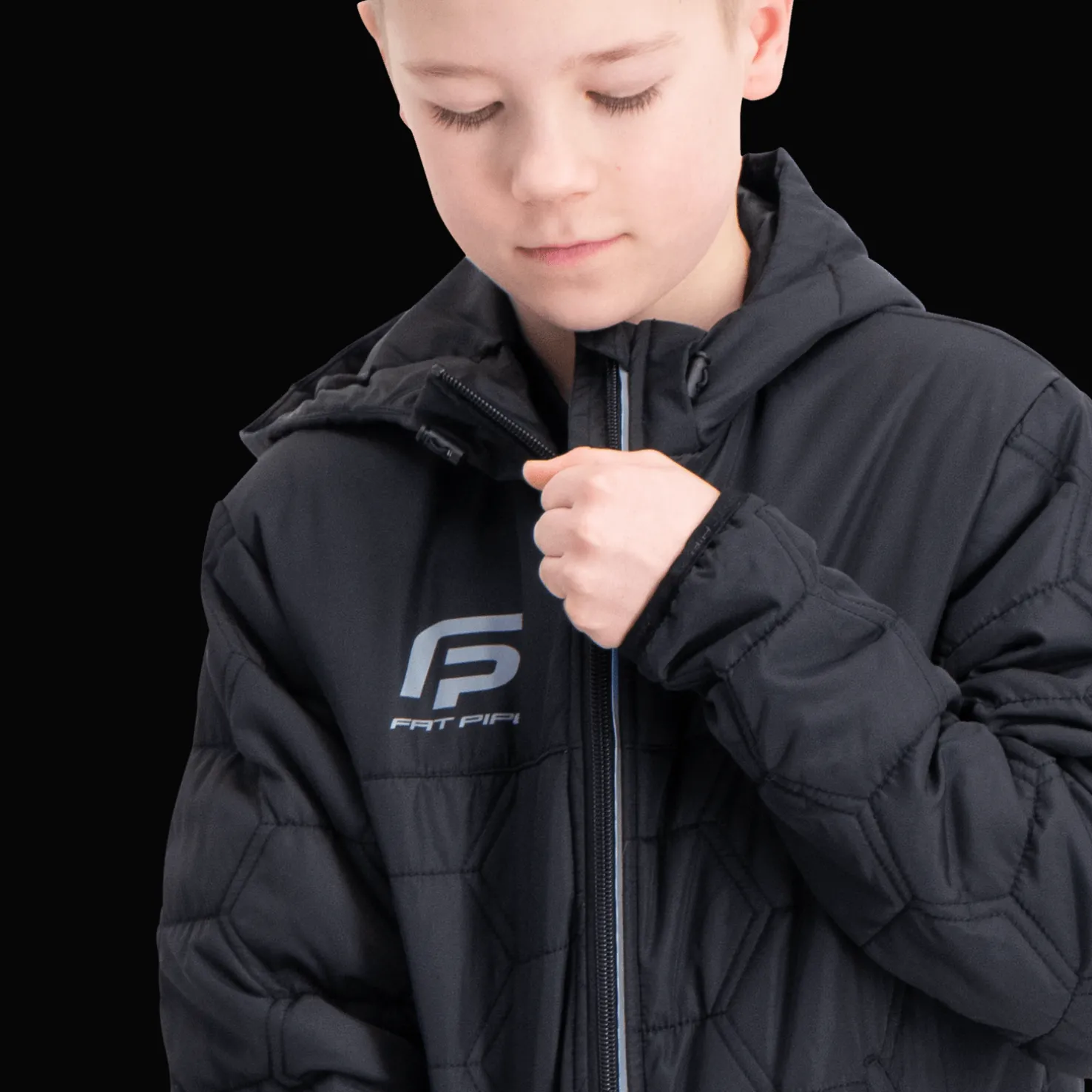 Gibson Hooded Light Padded Jacket, nuorten takki - Salibandyvaatteet - Gibson Hooded Light Padded Jacket, nuorten takki