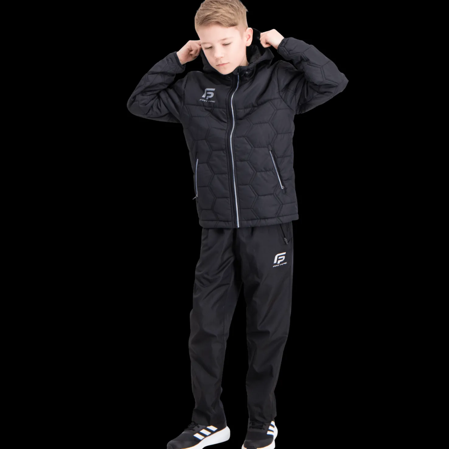 Gibson Hooded Light Padded Jacket, nuorten takki - Salibandyvaatteet - Gibson Hooded Light Padded Jacket, nuorten takki