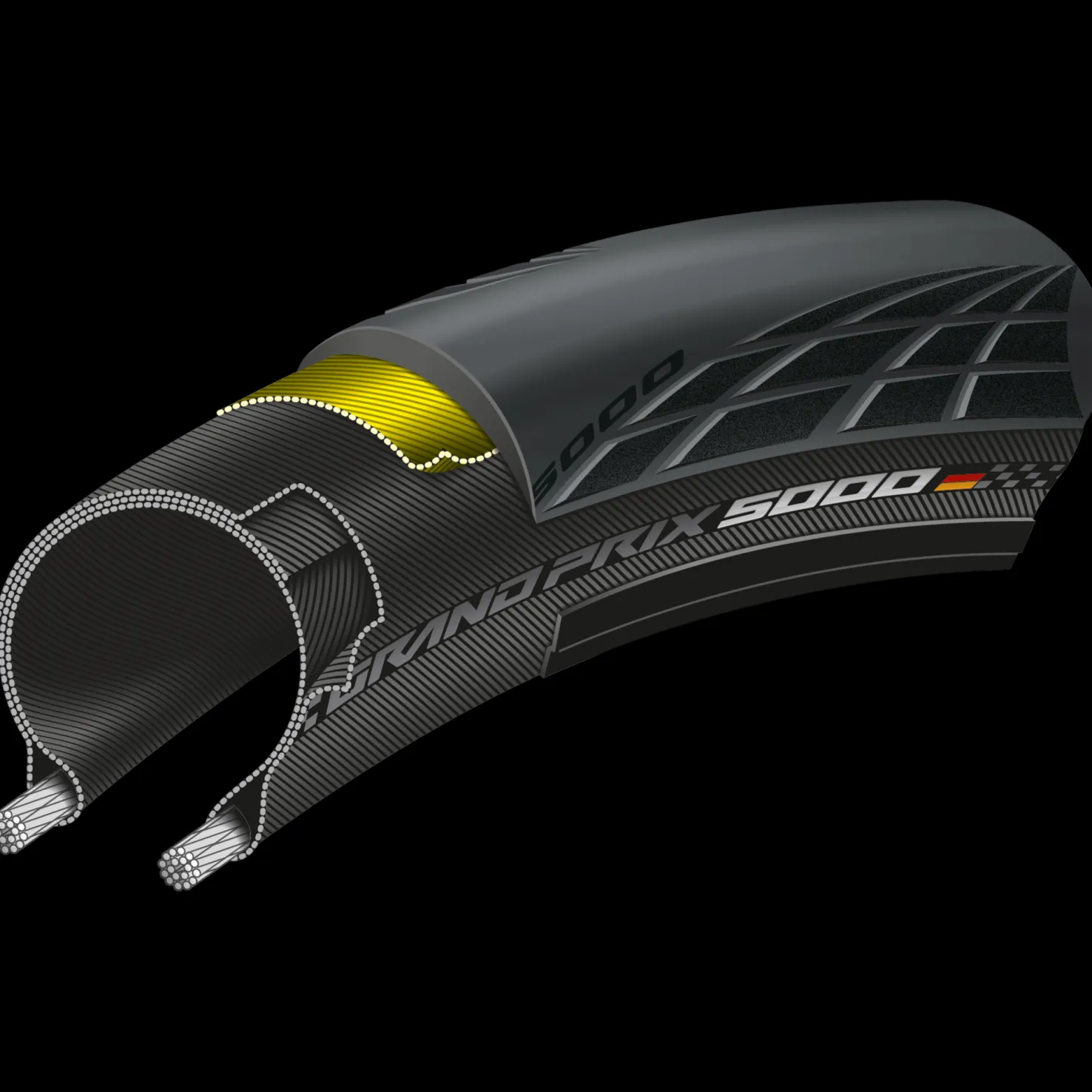 Grand Prix 5000 700 x 28C, maantierengas - Polkupyörän Kesärenkaat - Grand Prix 5000 700 x 28C, maantierengas