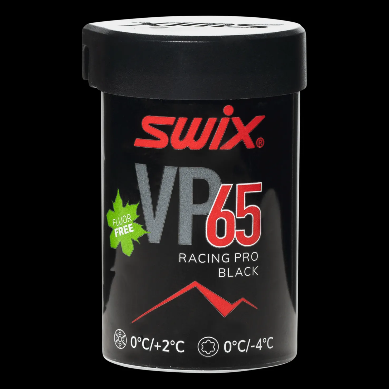 Grip Wax VP65 Pro Black/Red 0/+2 45g 24/25, vaha - Pitovoiteet Suksiin - Grip Wax VP65 Pro Black/Red 0/+2 45g 24/25, vaha