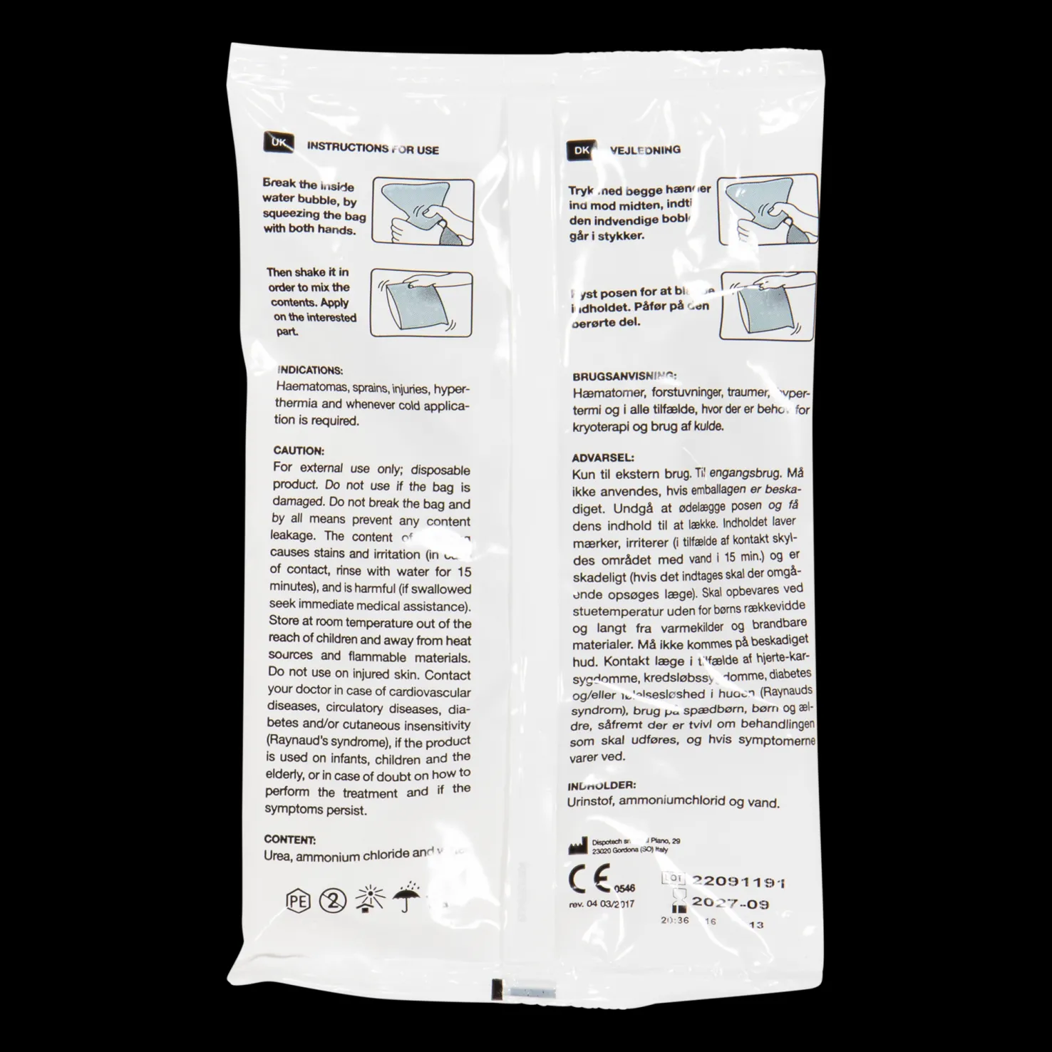 Ice pack, kylmäpakkaus - Jalkapallotarvikkeet - Ice pack, kylmäpakkaus