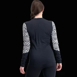 Ida Long Sleeve, naisten villapaita - Villakerrastot yläosat naiset - Ida Long Sleeve, naisten villapaita