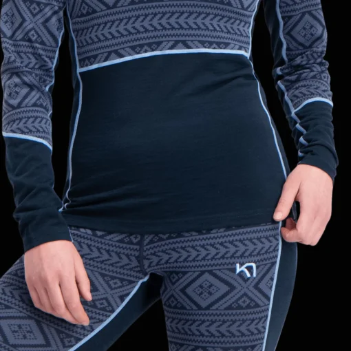Ida Long Sleeve, naisten villapaita - Villakerrastot yläosat naiset - Ida Long Sleeve, naisten villapaita