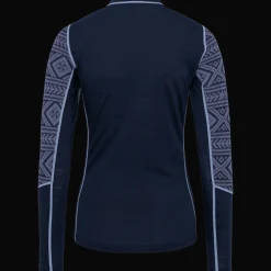 Ida Long Sleeve, naisten villapaita - Villakerrastot yläosat naiset - Ida Long Sleeve, naisten villapaita