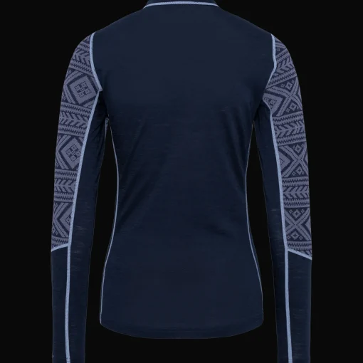 Ida Long Sleeve, naisten villapaita - Villakerrastot yläosat naiset - Ida Long Sleeve, naisten villapaita