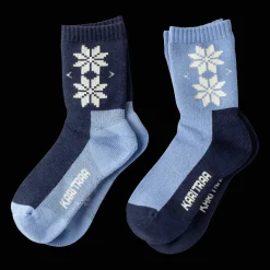 KT Wool Sock 2 PK, nuoret sukat - Puuvillasukat - KT Wool Sock 2 PK, nuoret sukat