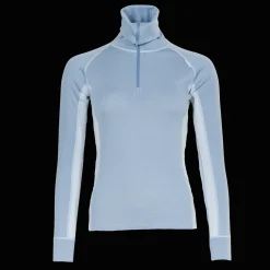 Laajias Merino Wool Polo Zip, naisten villapaita - Villakerrastot yläosat naiset - Laajias Merino Wool Polo Zip, naisten villapaita