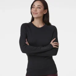 Lifa Merino Midweight Crew, naisten villapaita - Villakerrastot yläosat naiset - Lifa Merino Midweight Crew, naisten villapaita