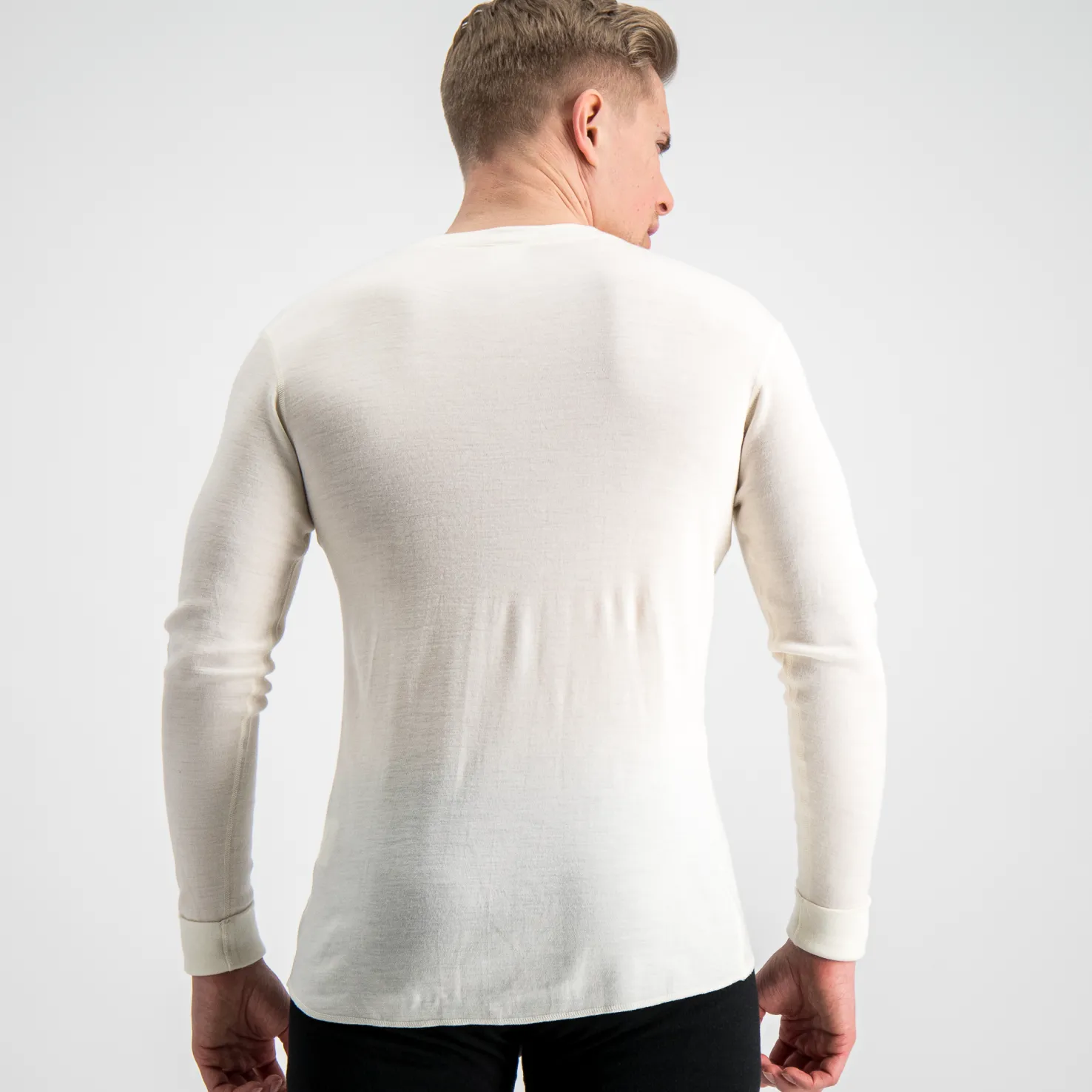 Merinovillainen henley paita - Metsästys Villapaidat - Merinovillainen henley paita