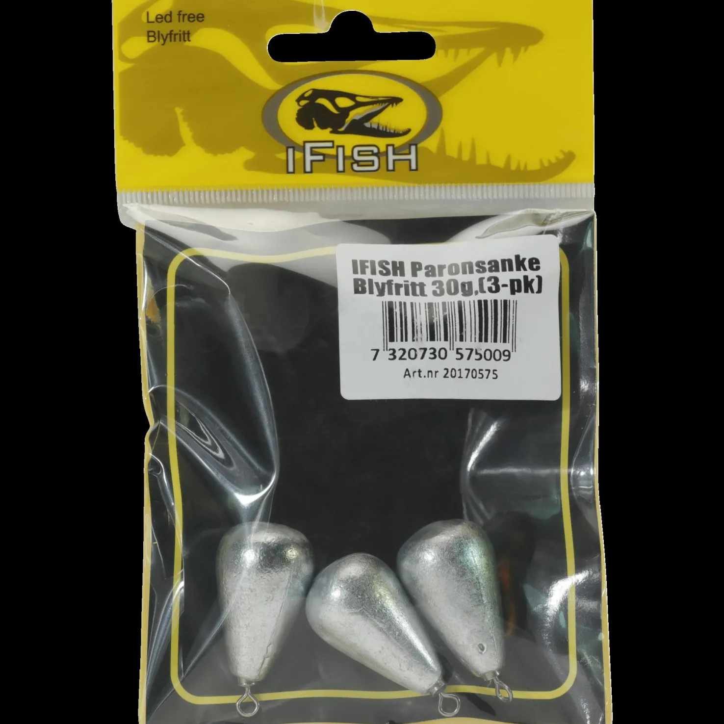 Päronsänke Blyfritt 30g - Kalastustarvikkeet - Päronsänke Blyfritt 30g