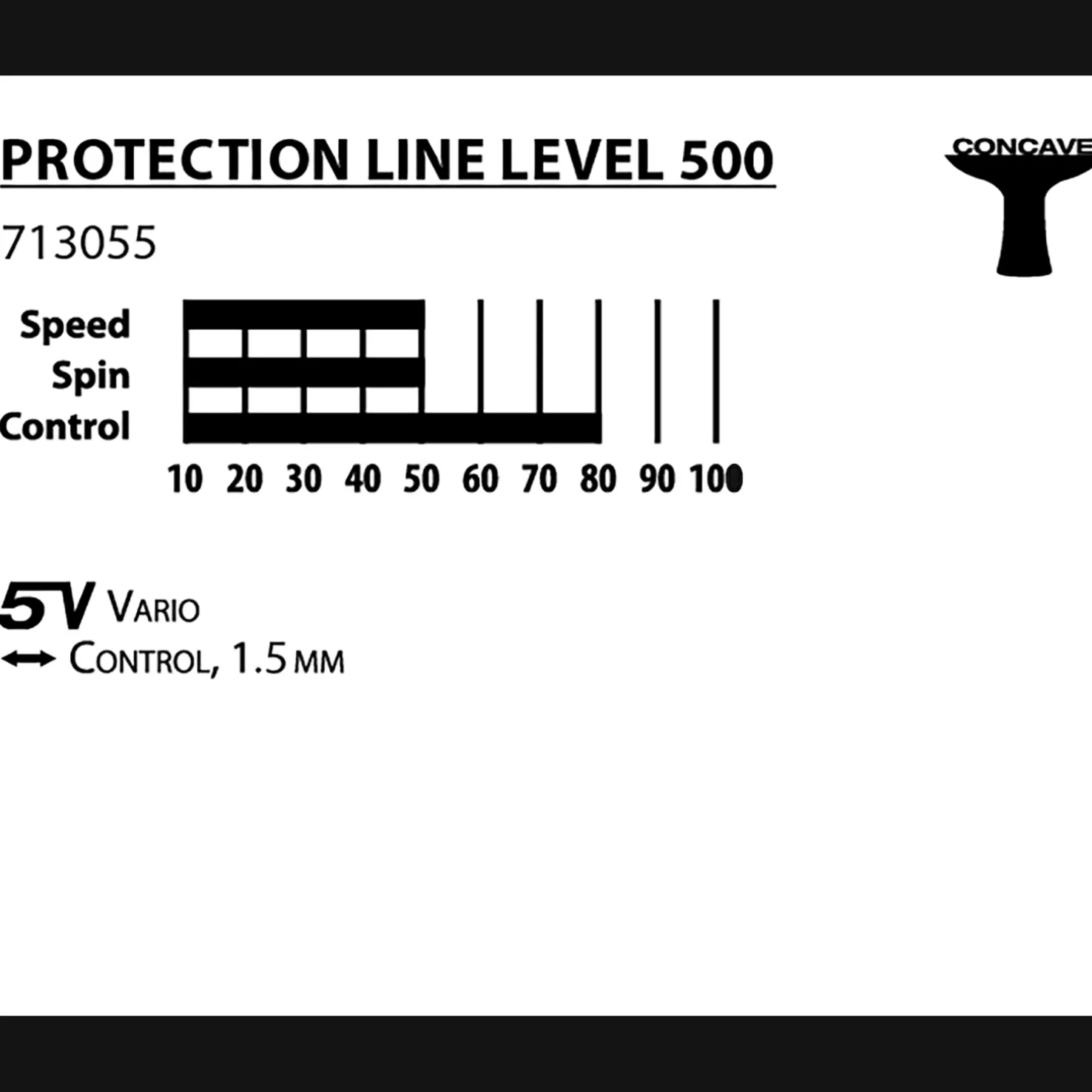 Protection Line S500 3-Star, pöytätennismaila - Pingismailat - Protection Line S500 3-Star, pöytätennismaila