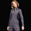 Rose Light Half Zip, naisten villapaita - Villakerrastot yläosat naiset - Rose Light Half Zip, naisten villapaita