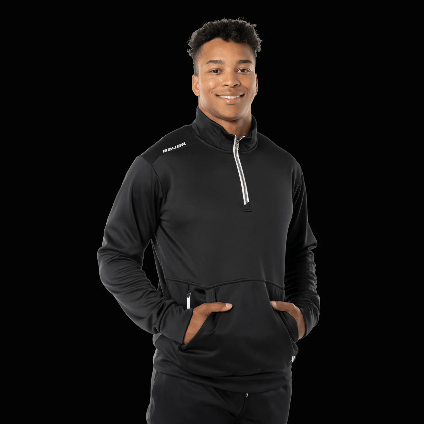 S23 Team Fleece 1/2 Zip 24/25, aikuisten paita - T-Paidat Ja Shortsit Jääkiekkoon - S23 Team Fleece 1/2 Zip 24/25, aikuisten paita