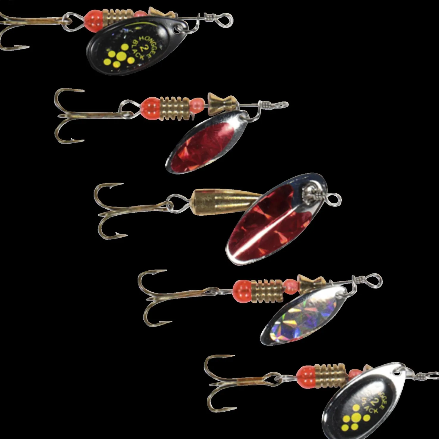 Spinner range 5-Pack w/box, lippasarja - Viehelajitelmat - Spinner range 5-Pack w/box, lippasarja