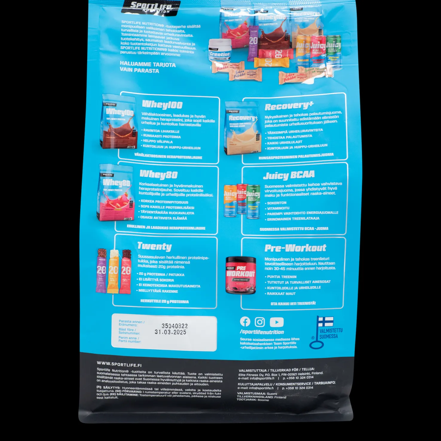 SportLife Whey+ - Proteiinilisät - SportLife Whey+