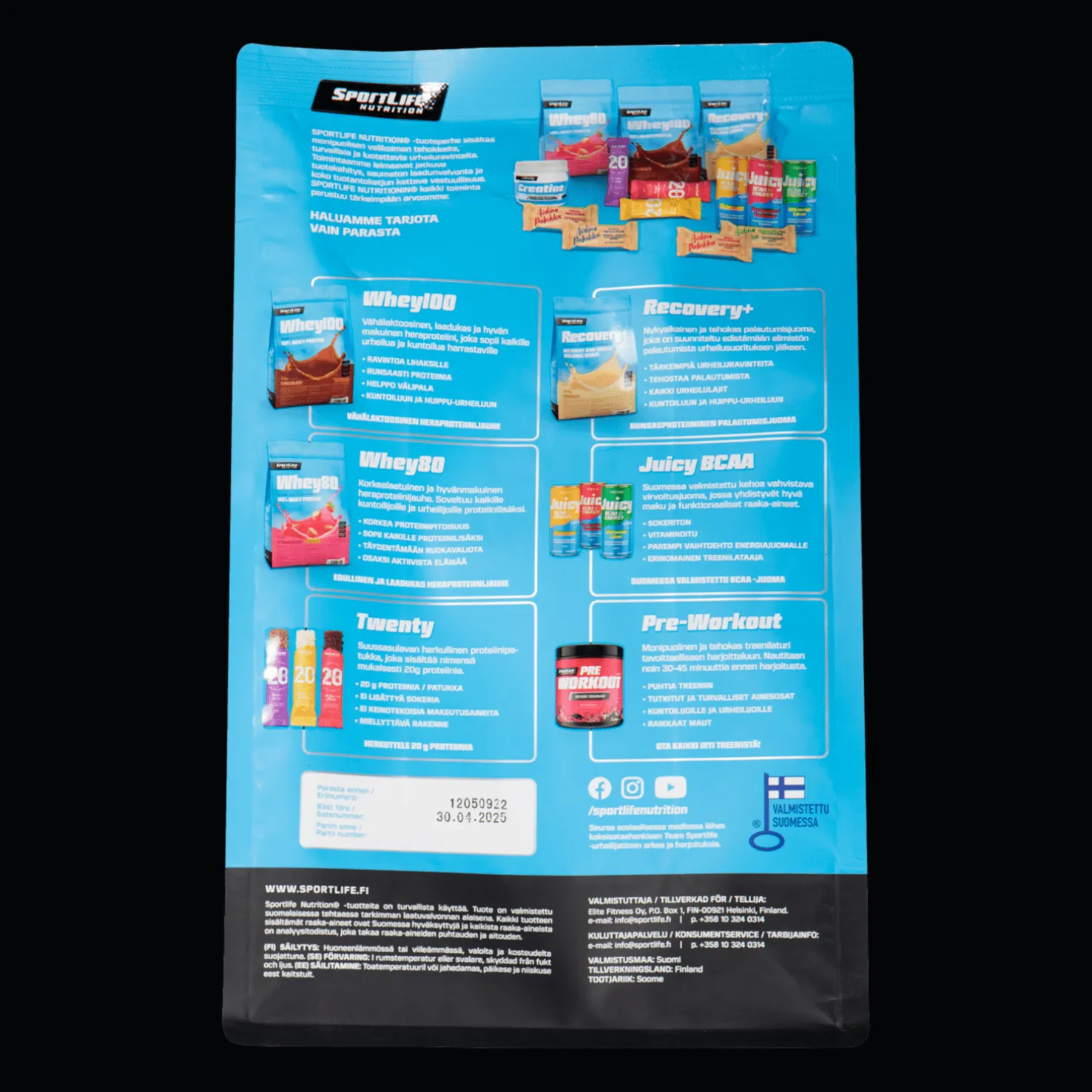 SportLife Whey100 - Proteiinilisät - SportLife Whey100