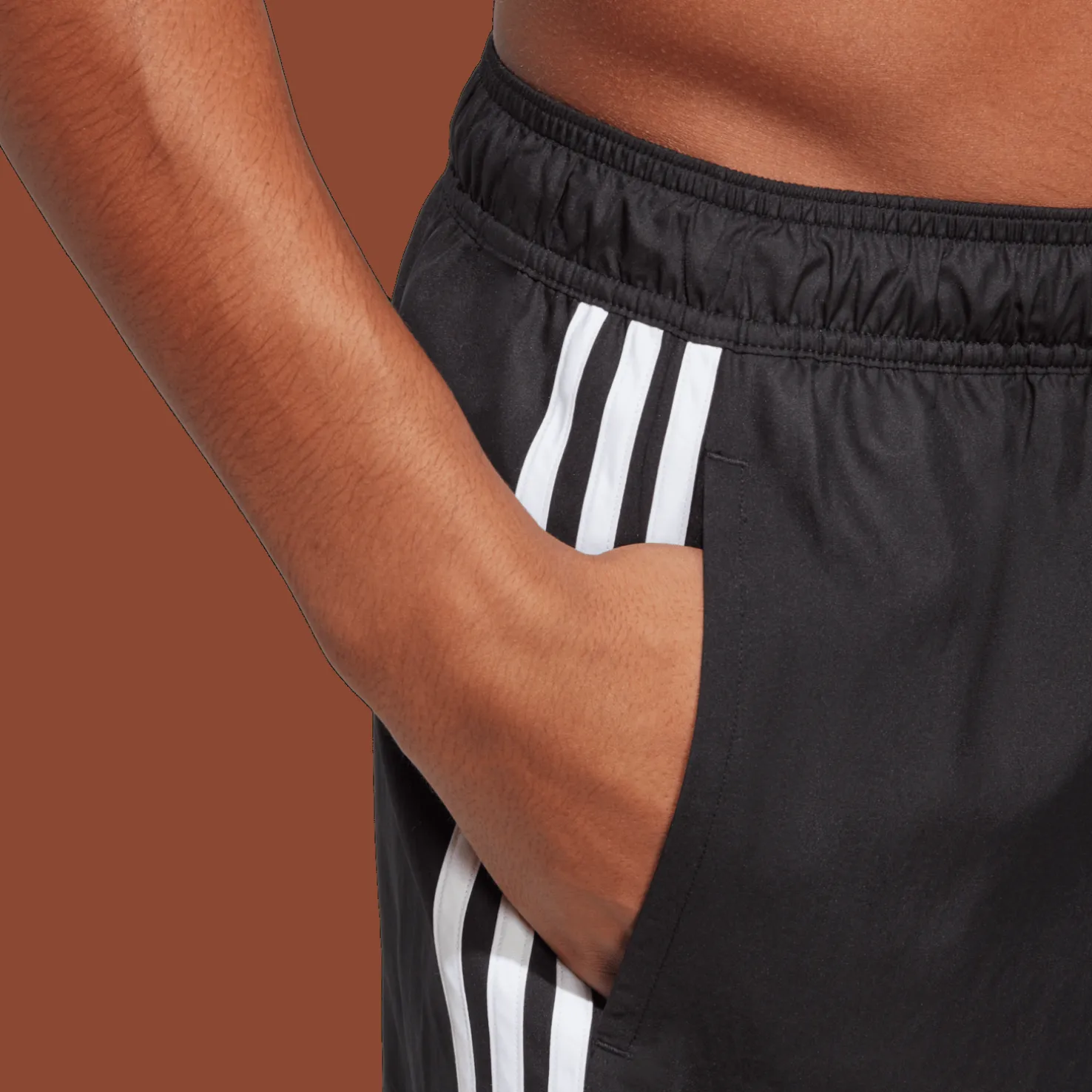 3-Stripes CLX Very-Short-Length Swim Shorts, miesten uimashortsit - Uimashortsit - 3-Stripes CLX Very-Short-Length Swim Shorts, miesten uimashortsit