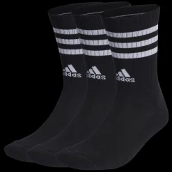 3-Stripes Cushioned Crew Socks 3 Pairs, tennissukat, unisex - Sukat - 3-Stripes Cushioned Crew Socks 3 Pairs, tennissukat, unisex