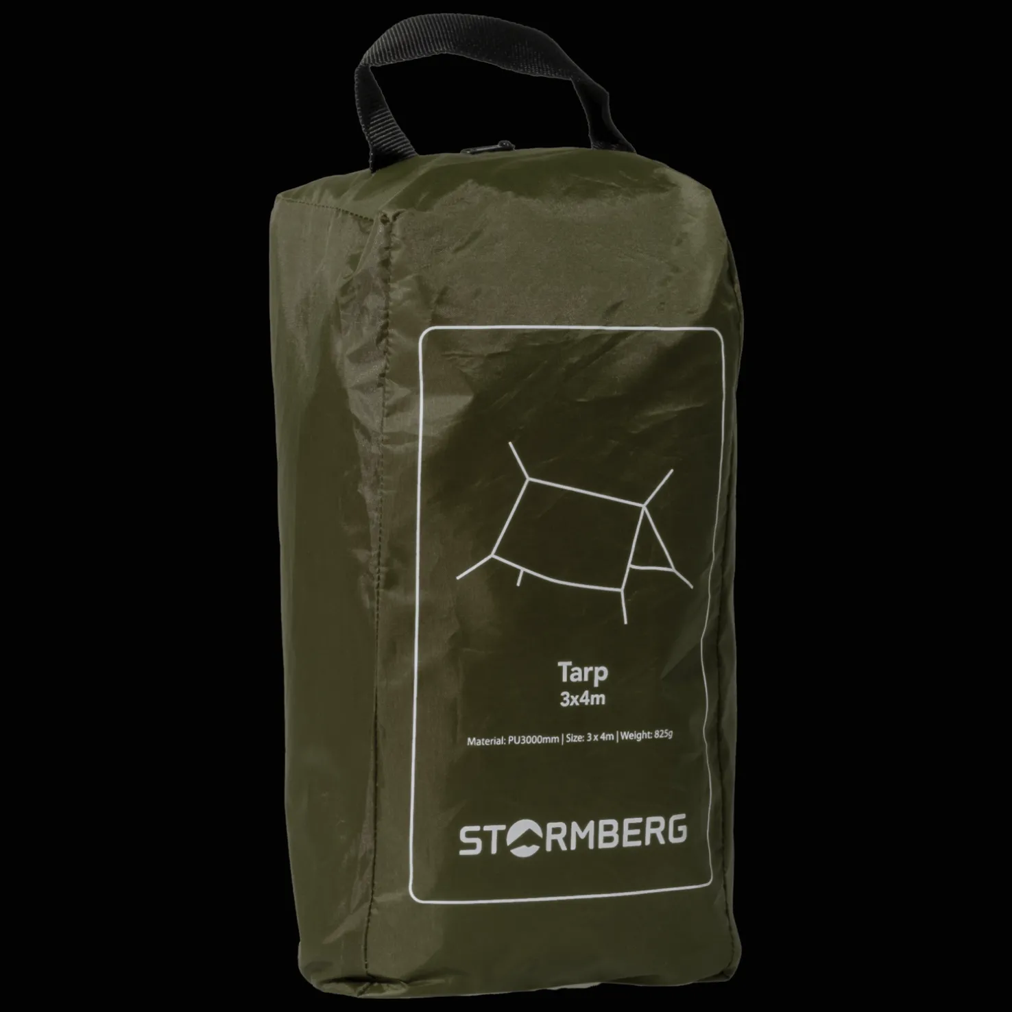 Tarp 3x4m, laavu - Telttavarusteet - Tarp 3x4m, laavu