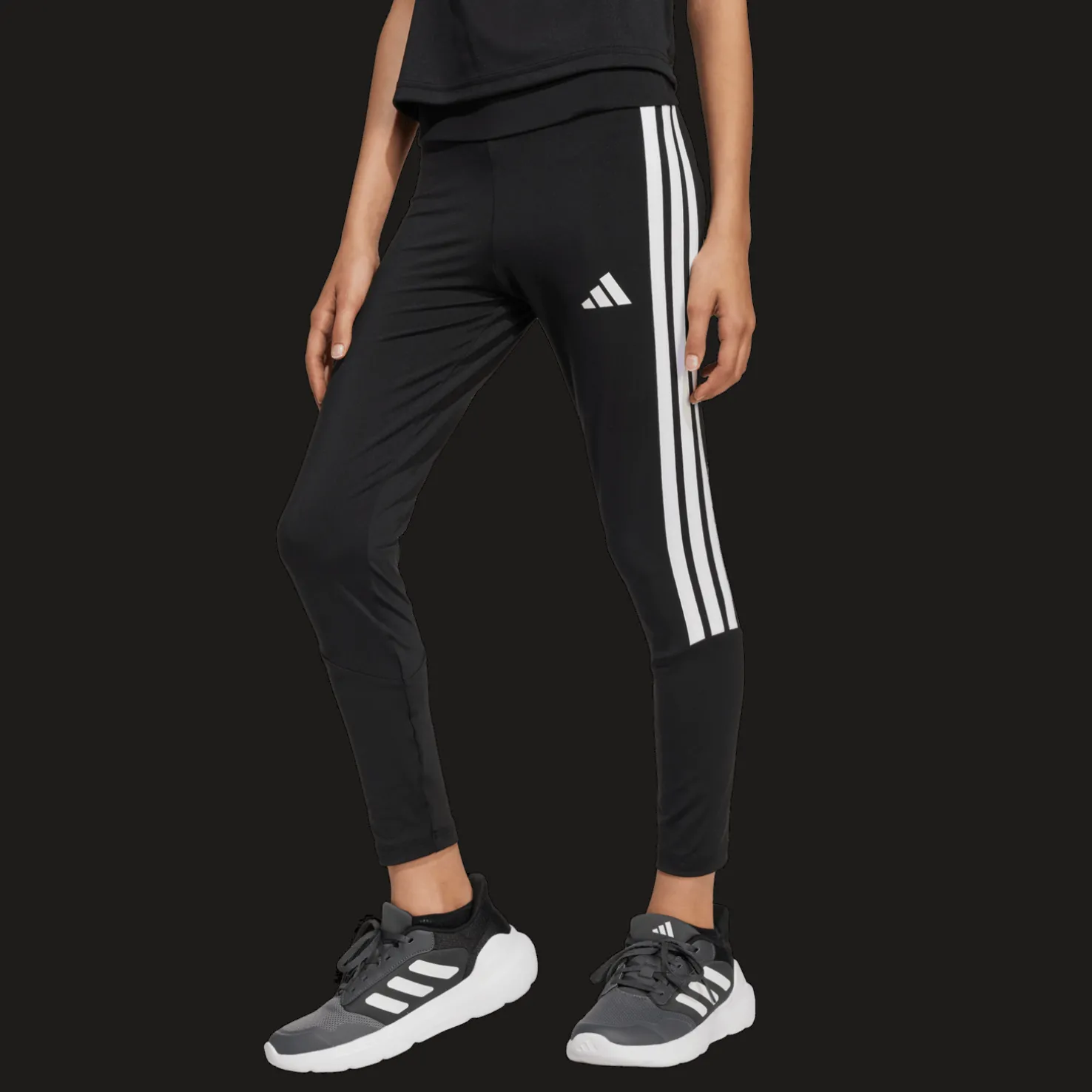 Train Essentials 3-Stripes Leggings, nuorten treenitrikoot - Treenitrikoot - Train Essentials 3-Stripes Leggings, nuorten treenitrikoot