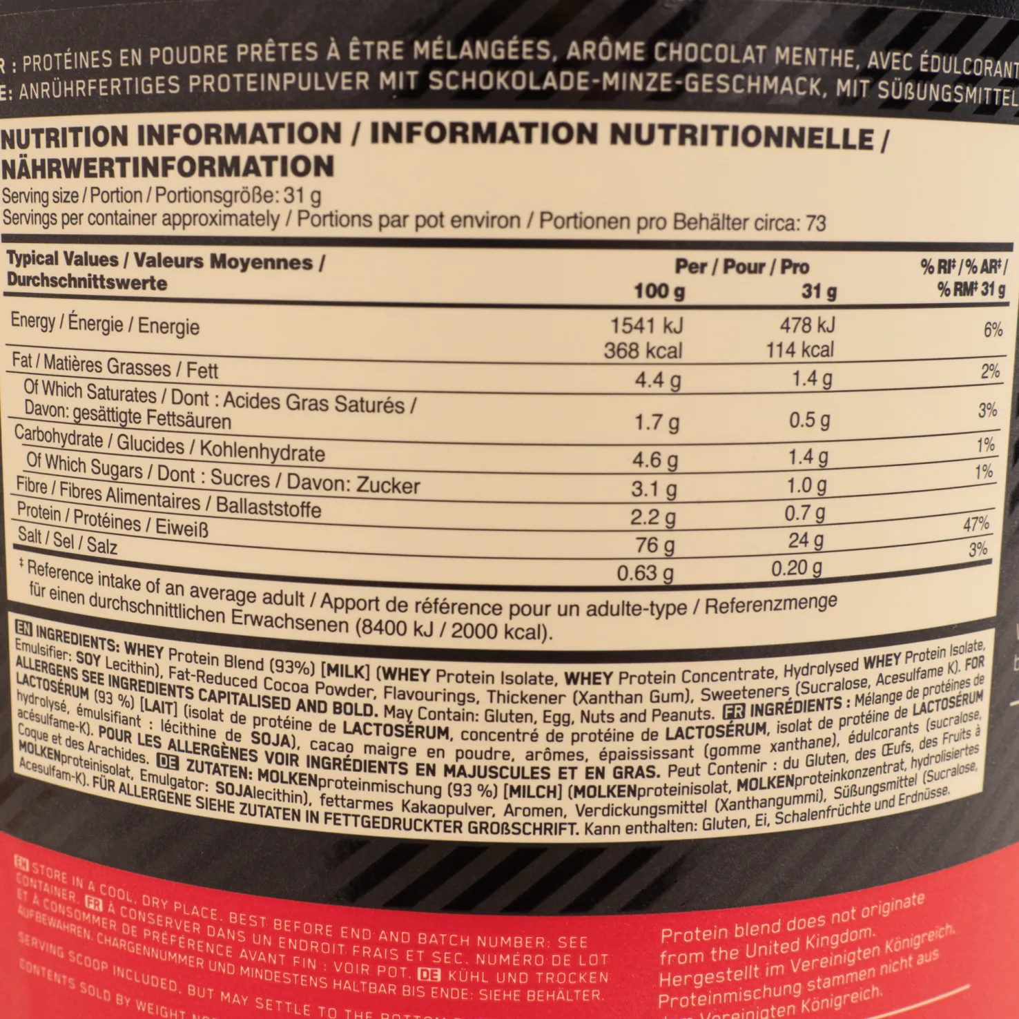 100 % Whey Gold Standard 2 270 g, proteiinijauhe - Proteiinilisät - 100 % Whey Gold Standard 2 270 g, proteiinijauhe