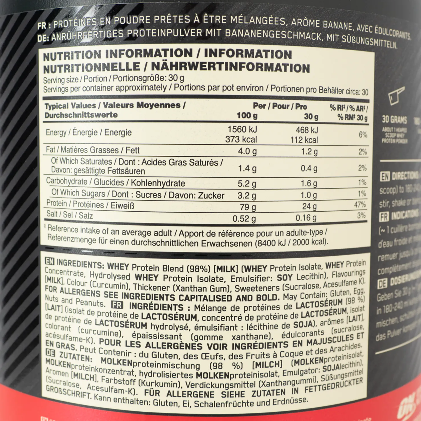 100% Whey Gold Std 908 g - Proteiinilisät - 100% Whey Gold Std 908 g