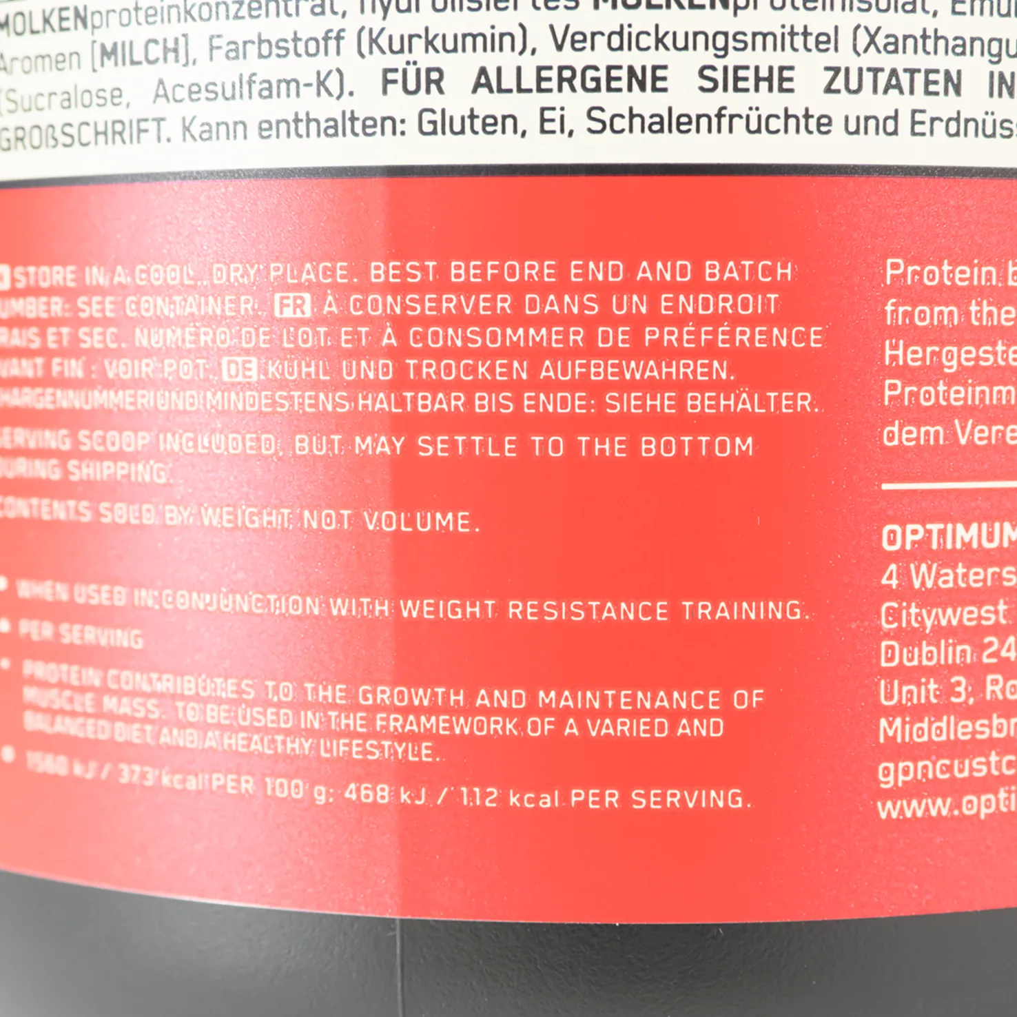 100% Whey Gold Std 908 g - Proteiinilisät - 100% Whey Gold Std 908 g