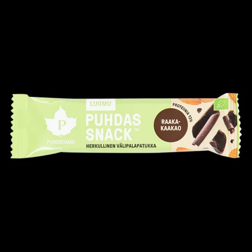 Puhdas Snack -patukka, Raakakaakao, Luomu 40 g - Lisäravinteet - Puhdas Snack -patukka, Raakakaakao, Luomu 40 g